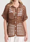 Nia Thomas Sessa Shirt In Tawny Brown In Brown