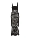 Nia Thomas Woman Maxi Dress Black Size L Tanguis Cotton