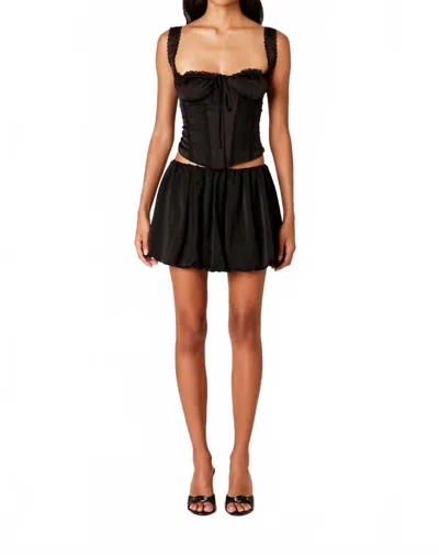 Nia Tropez Mini Skirt In Black