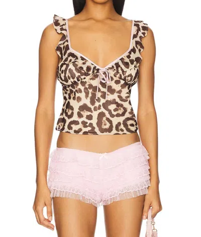 NIA UMA TOP IN LEOPARD