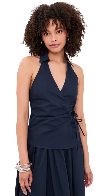 Nia Valle Top Navy In Blue