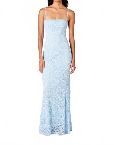 Nia Vetiver Maxi Dress In Periwinkle Blue