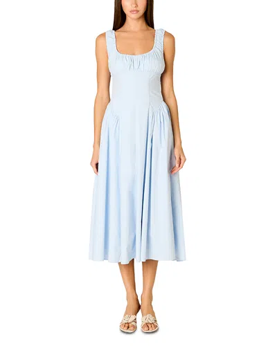 Nia Vittoria Sleeveless Midi Dress In Blue