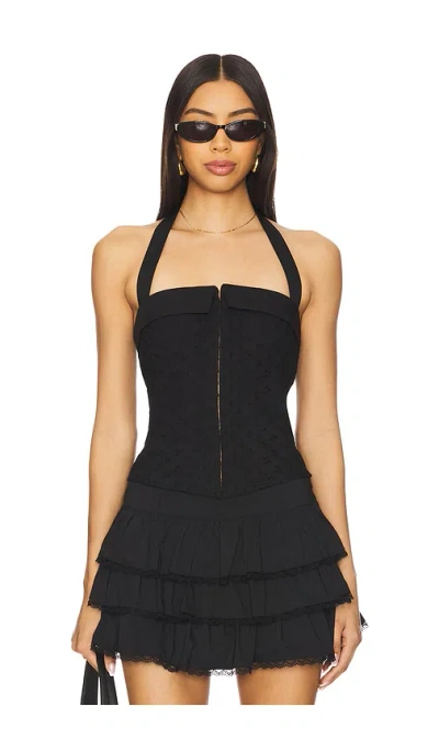 Nia Warren Corset In 黑色