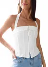 Nia Warren Corset Top In White