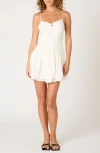 Nia Winslow Cotton Eyelet Minidress In White