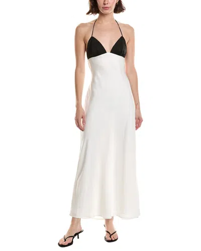 Nia Wolfe Maxi Dress In White