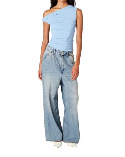 Nia Women's Fraise Top In Lake In Blue
