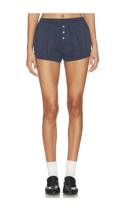 Nia X Revolve Jules Bloomer Short In Blue