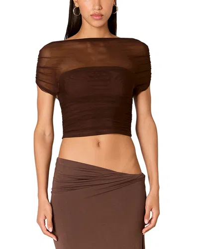 Nia Yale Top In Brown