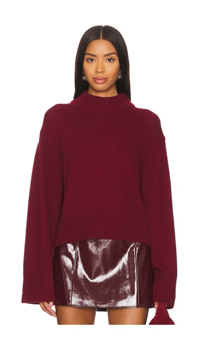 Nia Yvonne Sweater In Oxblood In Brown