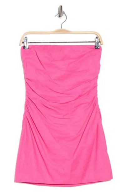 Nia Zenon Strapless Minidress In Pink