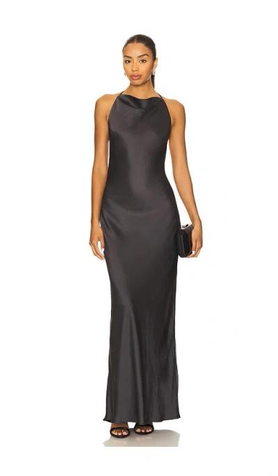 Nia Zora Maxi Dress In Black