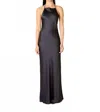 Nia Zora Maxi Dress In Soot In Blue