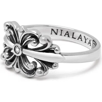 Nialaya Bloom Ring In Silver