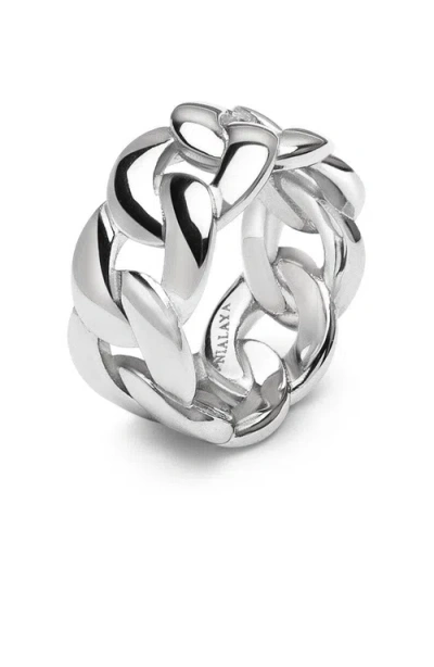 Nialaya Chain Ring In Silver