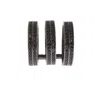Nialaya Black Cz Rhodium 925 Silver Ring