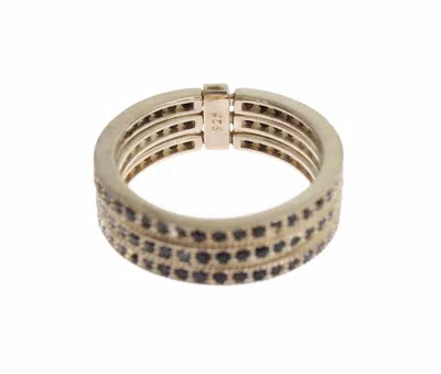Nialaya Cz 925 Sterling Womens Ring In Gold