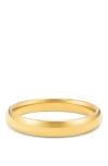 Nialaya Classic 12mm Round Bangle In Gold