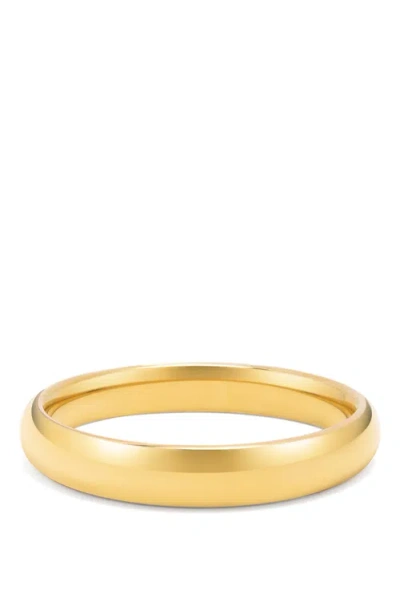 Nialaya Classic 12mm Round Bangle In Gold