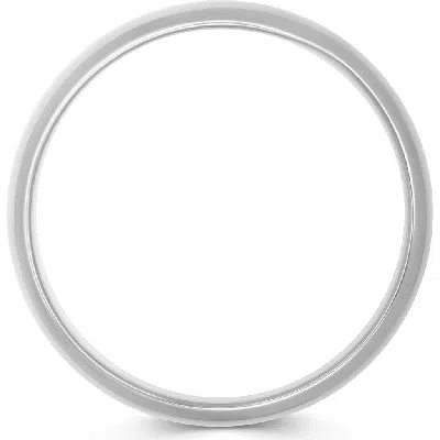Nialaya Classic Round Bangle In Metallic