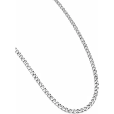Nialaya Cuban Link Chain Necklace In Silver