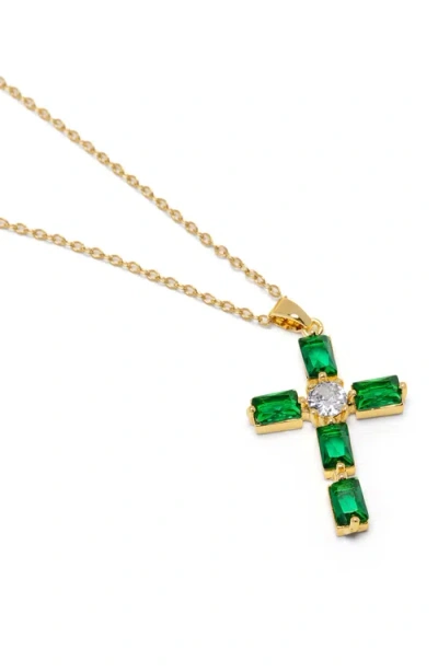 NIALAYA NIALAYA CZ CROSS NECKLACE
