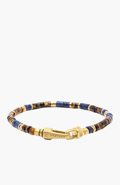 Nialaya Earth Royale Heishi Bracelet In Multi