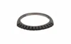 Nialaya Black Cz Rhodium 925 Silver Womens Ring