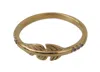 Nialaya Gold Feather Clear Cz 925 Silver Women In Gold