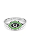 Nialaya Evil Eye Signet Ring