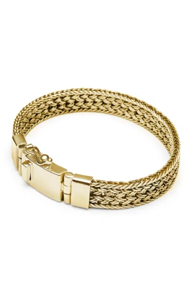 Nialaya Gold Braided Chain Bracelet