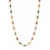 Nialaya Gold Men's Rectangle Tennis Necklace
