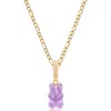 Nialaya Gold / Pink / Purple Men's Purple Gummy Bear Necklace