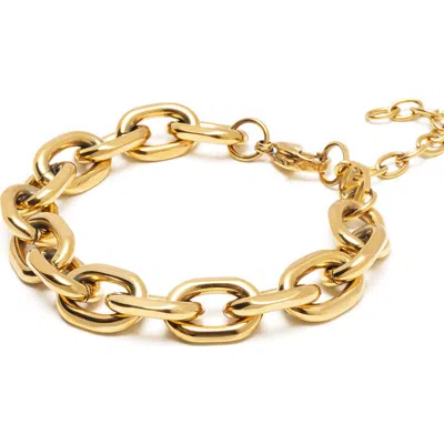 Nialaya Gold Round Cable Chain Bracelet