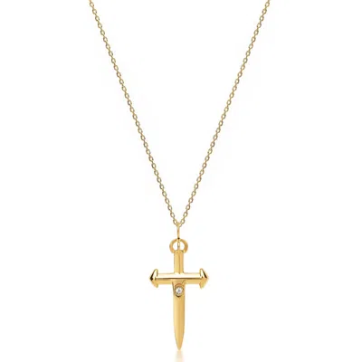 Nialaya Gold Women's Skyfall Sword Necklace