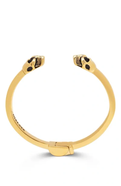 Nialaya Golden Skull Bangle