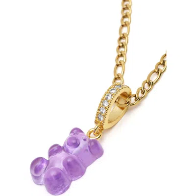 Nialaya Gummy Bear Necklace In Purple