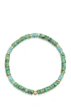 Nialaya Heishi Beaded Wristband In Green