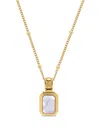 Nialaya Jewelry 18kt Gold Plated Two-in-one Pearl And Onyx Necklace