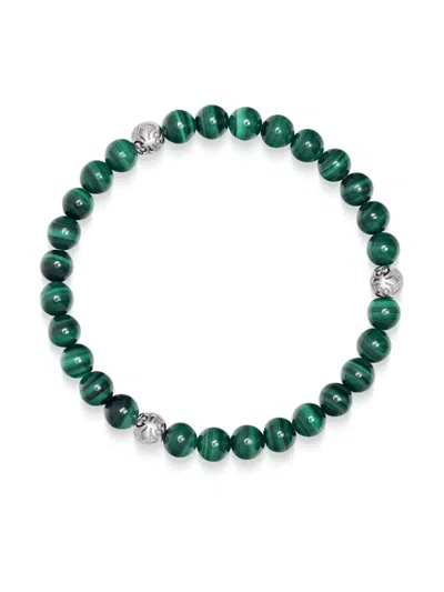 Nialaya Jewelry 6mm Malachite Beaded Bracelet In Green