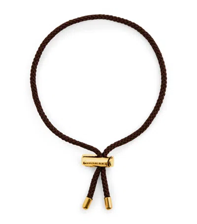 Nialaya Jewelry Adjustable String Bracelet In Brown