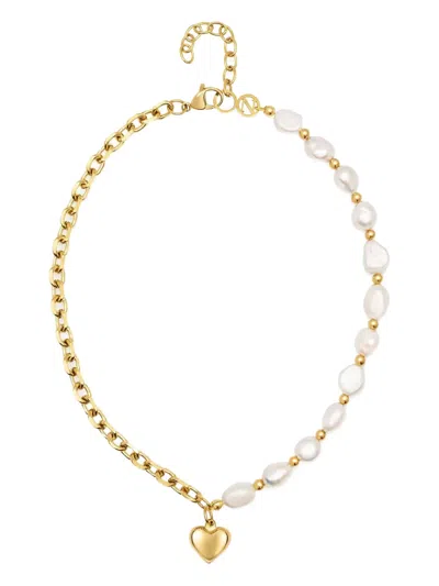 Nialaya Jewelry Baroque Love Heart-pendant Necklaces In Multi