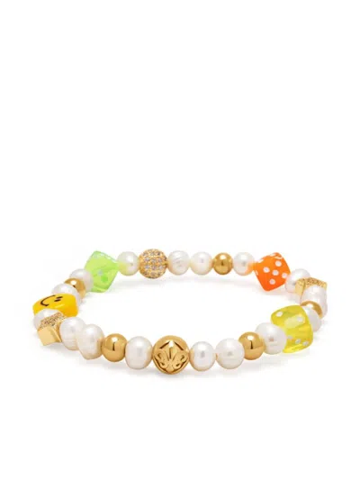 Nialaya Jewelry Bead-embellished Bracelet In 白色
