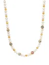 Nialaya Jewelry Bead-embellished Pearl Necklace In White
