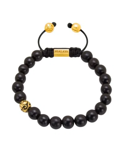 Nialaya Jewelry Beaded Bracelet In Black