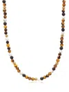 Nialaya Jewelry Beaded Gemstone Necklace In Multicolour