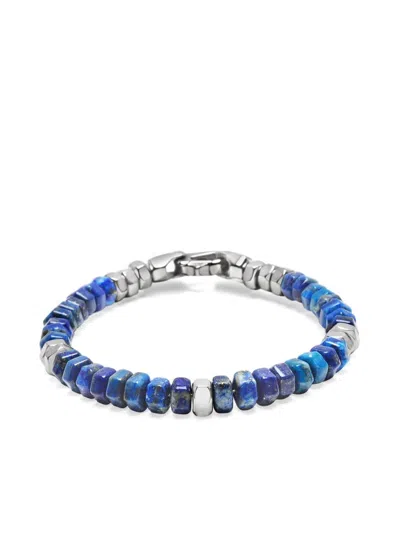 Nialaya Jewelry Beaded Lapis Lazuli Bracelet In Blue