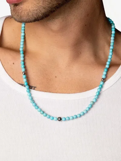 Nialaya Jewelry Heishi Beaded Necklace In Silver