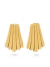 Nialaya Jewelry Calico Shell Earrings In Gold